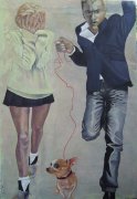 Nabelschnur 100 x 150 cm 2009