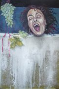 nature morte Trauben 65 x 100 cm 2011